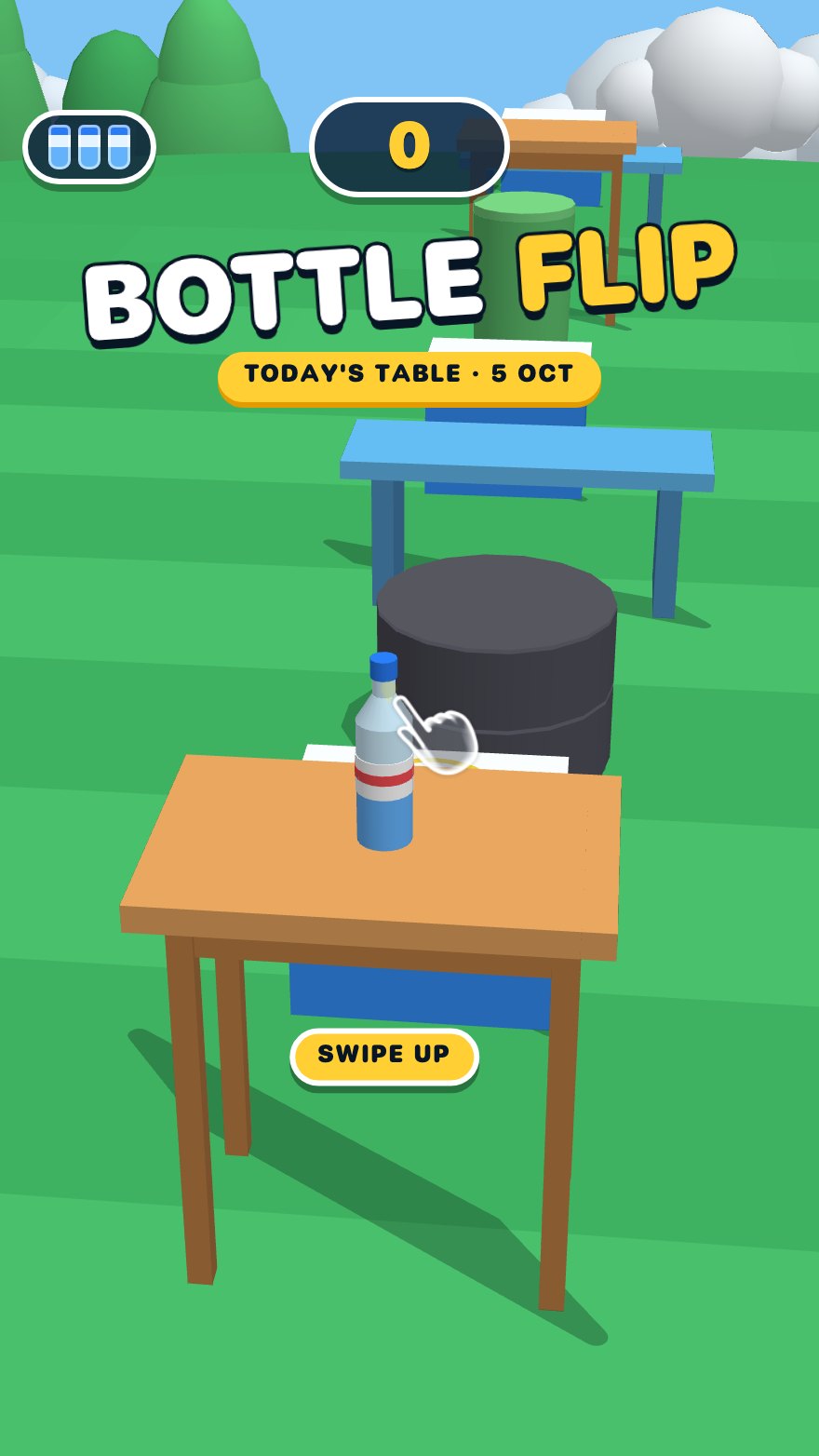 Bottle Flip, the opening frame