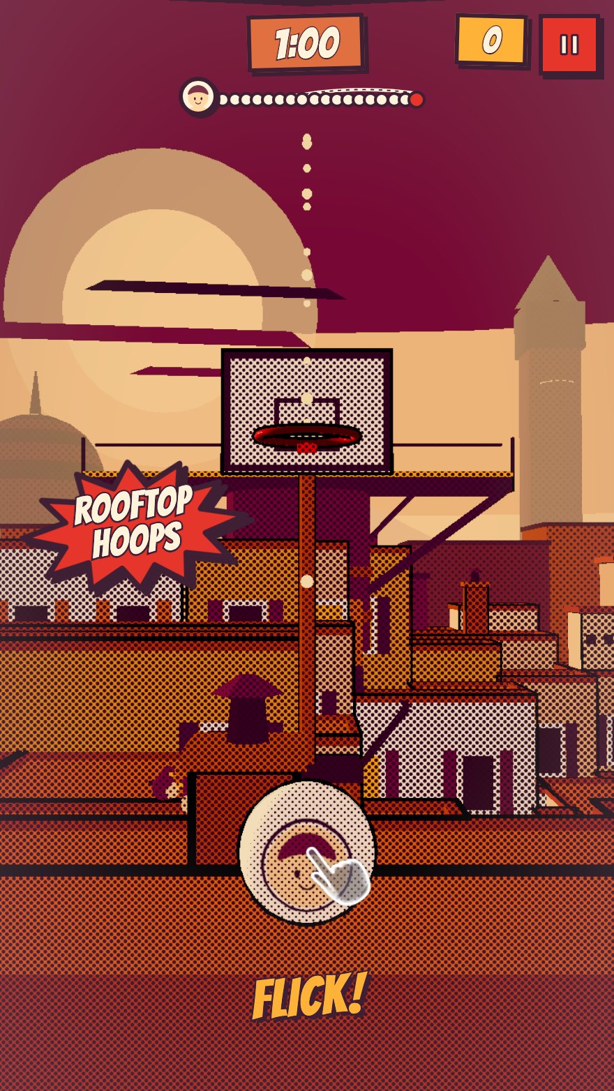 Rooftop Hoops, the opening frame