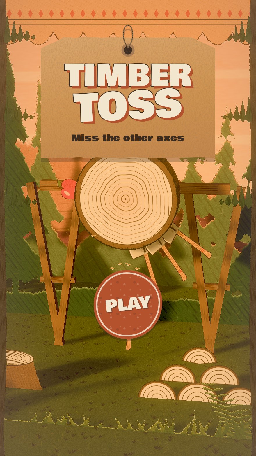 Timber Toss, the opening frame